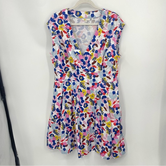 Boden Clemmie midi Dress in Peony floral Print Sz 14 R regular - Picture 2 of 7